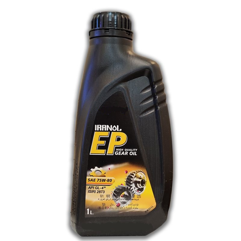 روغن دنده ایرانول EP- 75W80 پلاستیکی 1 لیتر