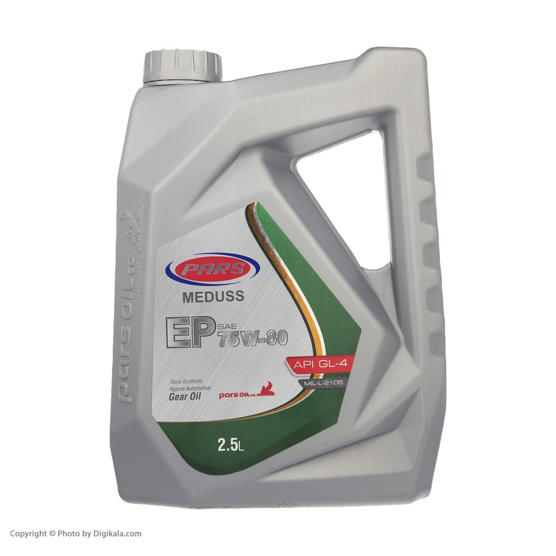 روغن دنده نفت پارس مدل پارس مدوس SAE 75W90 حجم 2.5 لیتر