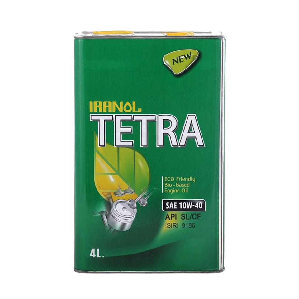 ایرانول تترا 10W40 SL فلزی 4 لیتر