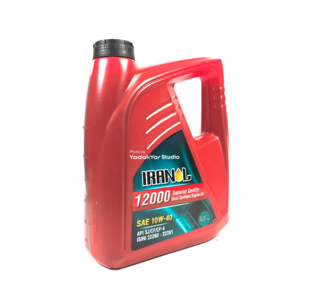 روغن موتور ایرانول 12000- SAE 10W40 پلاستیکی 3.5 لیتر