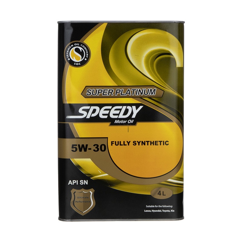 سوپر پلاتینیوم اسپیدی 5W30 SN فلزی 4 لیتر