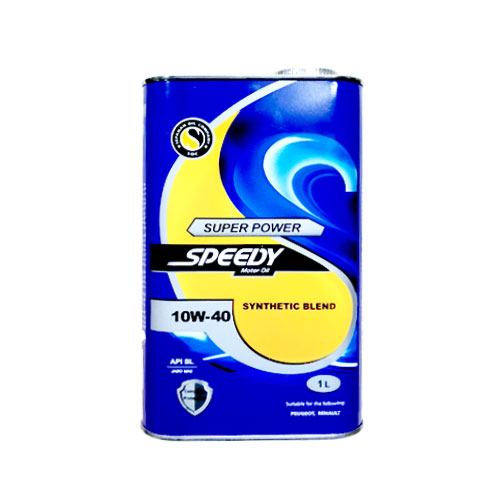 سوپر پاور اسپیدی 10W40 SL فلزی 1 لیتری اسپیشال