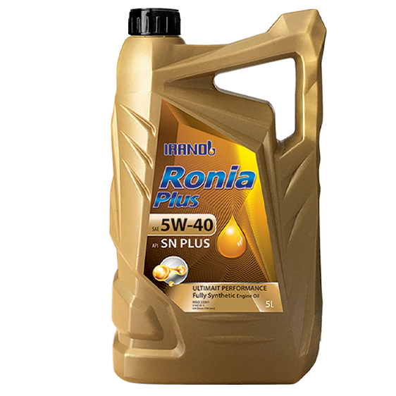 روغن موتور ایرانول رونیا پلاس 5W40 SN Plus پلاستیکی 5 لیتری