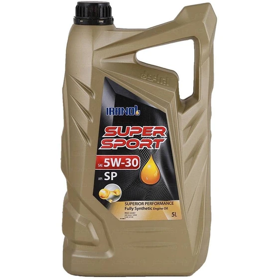 روغن موتور ایرانول سوپر اسپورت 5W30 SP پلاستیکی 5 لیتری