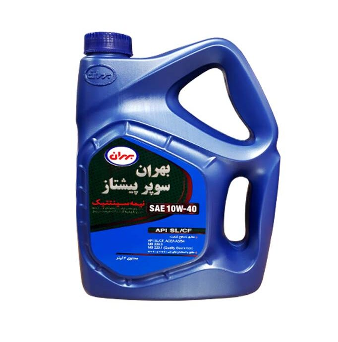 بهران سوپر پیشتاز 10W40 SL پلاستیکی 4 لیتر