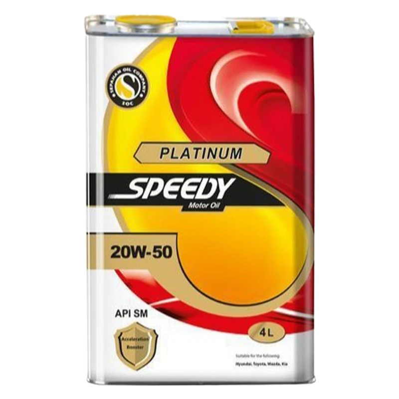 روغن موتور پلاتینیوم اسپیدی 20W50 SM فلزی 4 لیتر
