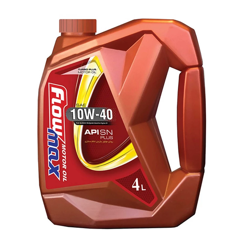 نفت پارس FLOWMAX Turbo plus 10W40 SN پلاستیکی 4 لیتر