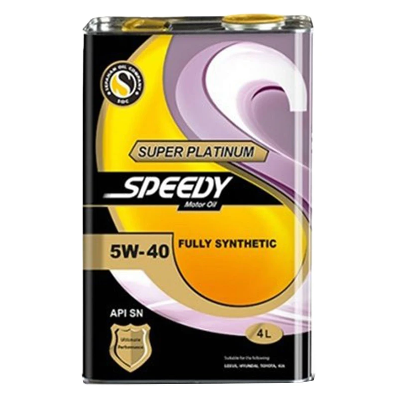روغن موتور سوپر پلاتینیوم اسپیدی 5W40 SN فلزی 4 لیتر