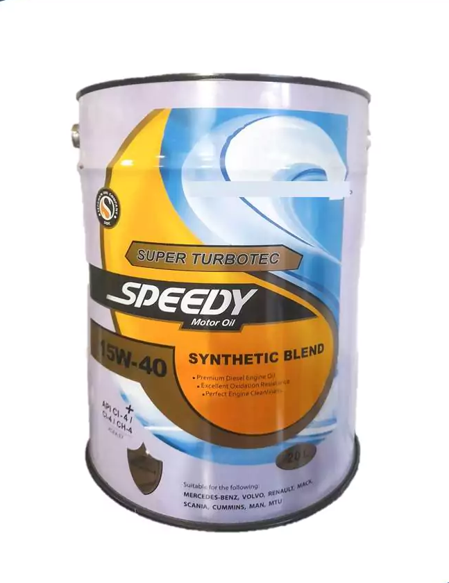 اسپیدی سوپر توربوتک 15W40 CI4 سطل فلزی 20 لیتر