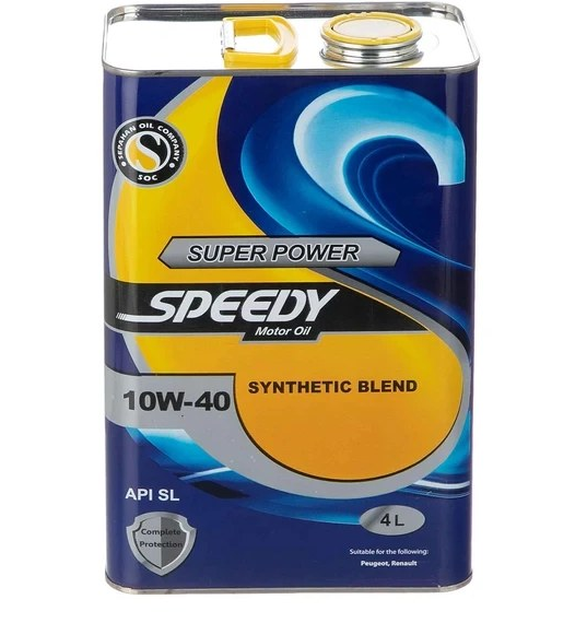 سوپر پاور اسپیدی اسپشیال 10W40 SL فلزی 4 لیتر