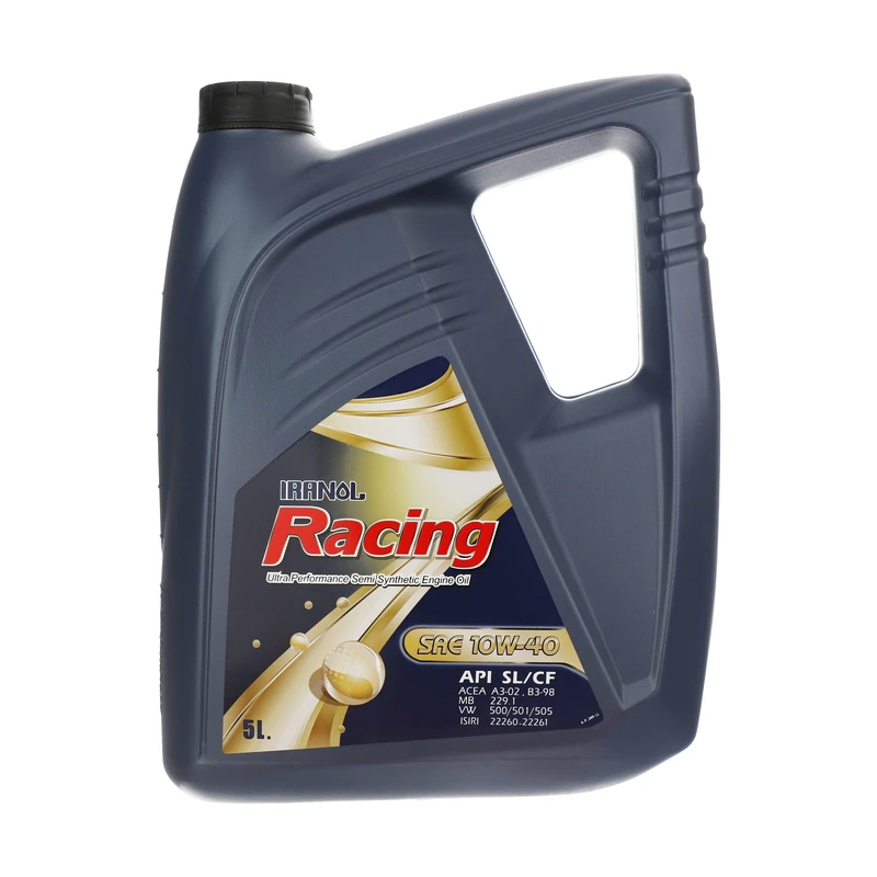 ایرانول ریسینگ 10W40 SL پلاستیکی 5 لیتر