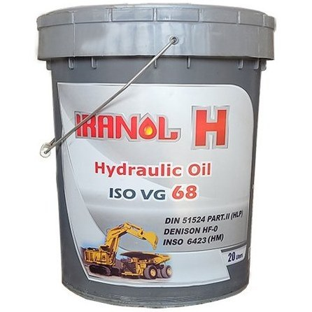 روغن هیدرولیک ایرانول H پلاستیکی 20 لیتری ISO VG 68