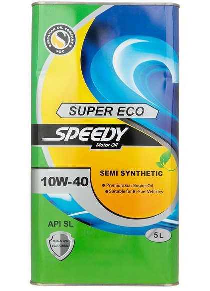 روغن موتور سوپر اکو اسپیدی 10W40 SL فلزی 5 لیتر