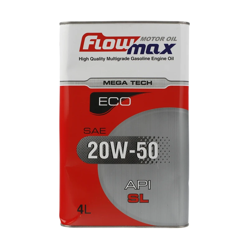 روغن نفت پارس FLOWMAX Megatech Eco 20W50 SL فلزی 4 لیتر