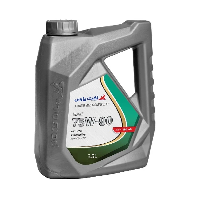 روغن دنده نفت پارس مدل پارس مدوس SAE 75W90 حجم 2.5 لیتر