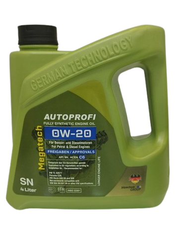 روغن موتور autoprofi 0W20 SN پلاستیکی 4 لیتر