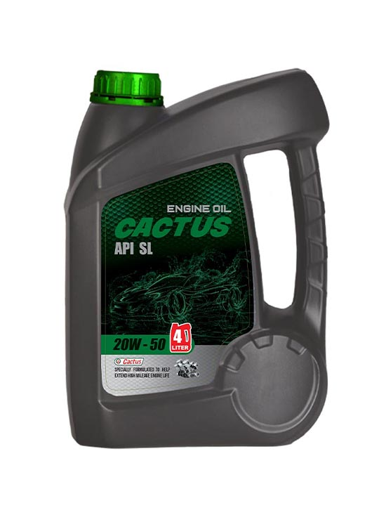 روغن موتور کاکتوس 20W50 SL پلاستیکی 4 لیتر