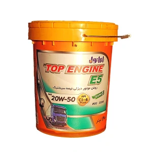 روغن موتور دیزلی ایرانول TOP Engine E5 20W50 چیلیک 20 لیتر