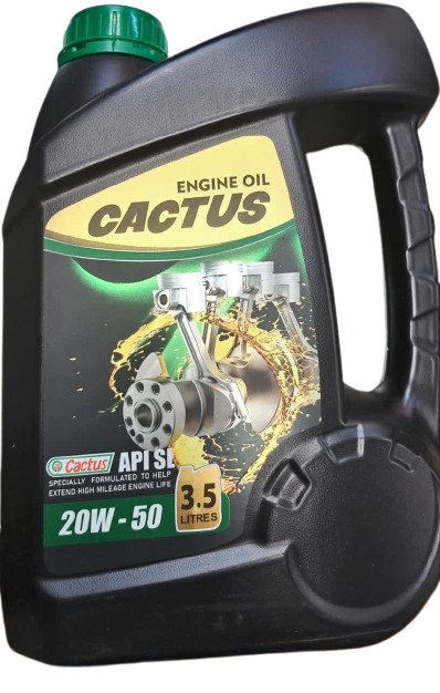روغن موتور کاکتوس 20W50 SL پلاستیکی 3.5 لیتر